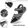 GRITION Damen Sommerschuhe Sandalen Schwarz Größe 37 Produktbild-Vorschau 3