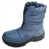 A single blue winter boot with a black sole and zipper is shown against a white background. Produktbild-Vorschau