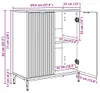 vidaXL Kredens biały 69,5 x 33 x 82 cm Materiał Podgląd zdjęcia produktu 8