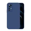 A blue phone case is shown on a white background, with a portion of the phone visible inside the case. Produktbild-Vorschau