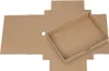 Faltschachtel 13,6 x 18,6 x 2,5 cm, Braun, mit Deckel, Produktbild-Vorschau 2