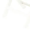 A close-up view of the white plastic legs of a folding chair. Produktbild-Vorschau