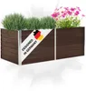 DELUKE OSKAR Hochbeet, verzinkter Stahl, braun, Produktbild-Vorschau 2