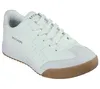A white SKECHERS sneaker with a brown sole. Produktbild-Vorschau