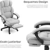 tectake® Bürostuhl Jillien 360° drehbar, stufenlos Produktbild-Vorschau 3
