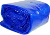 A rolled-up blue solar cover for a round pool. Produktbild-Vorschau