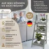 TTL HOME Blumenleiter Flower Ladder M 108x41x40cm hellgrau Produktbild-Vorschau 7