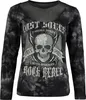 Rock Rebel by EMP Damen grau/schwarzes Langarmshirt mit Produktbild-Vorschau 1