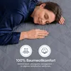 Grauer gesteppter Matratzenschoner, 100% Baumwolle, Produktbild-Vorschau 3