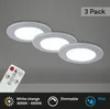 LED Einbauleuchten Bad 3er Set dimmbar Fernbedienung IP44 Produktbild-Vorschau 2