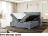 MEBLINI Boxspringbett mit Bettkasten - Gepolstert Produktbild-Vorschau 5