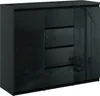 Kommode mit 4 Schubladen 2 Schränke 140cm Klamotenschrank Produktbild-Vorschau 1