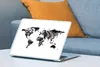 MuchoWow® Laptop Aufkleber Sticker Cover Weltkarte - Gold - Produktbild-Vorschau 4