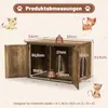 Armadietto per gatti COSTWAY 80x54x53,5 cm, lettiera per Anteprima dell’immagine prodotto 3