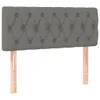 vidaXL Boxspringbett mit Matratze Dunkelgrau 90x200 cm Produktbild-Vorschau 7