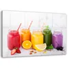 Leinwandbild gesunde fruchtcocktails 90x60 cm Feeby farbe Produktbild-Vorschau 1
