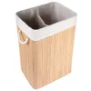A laundry basket made of bamboo with a fabric lining. Náhled obrázku produktu