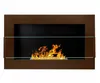 Bioethanol-Wandkamin 650 × 400 Braun Struktur matt mit Produktbild-Vorschau 6