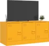 Mobile TV giallo senape 99x39x44 cm acciaio Anteprima dell’immagine prodotto 5