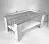 Möbel SD Couchtisch Bea Sonoma Eiche hell Sägerau - Weiß Produktbild-Vorschau 9
