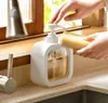 Dispenser per sapone liquido 300 ml, bianco con pannello Anteprima dell’immagine prodotto 3
