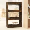 The Living Store Bücherregal/Raumteiler Räuchereiche Produktbild-Vorschau 1