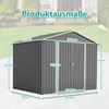 Metall Geräteschuppen Gerätehaus , 8x6FT Produktbild-Vorschau 6