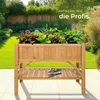 tectake® Hochbeet aus Holz, mit Ablage 119 x 57 x 90 cm Produktbild-Vorschau 6