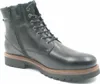 A black leather boot is shown against a white background. Produktbild-Vorschau