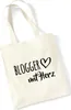 Huuraa Jutebeutel Blogger mit Herz 10 Liter Natural Produktbild-Vorschau 1