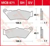 Brzdové destičky TRW Lucas MCB671 Náhled obrázku produktu 1