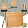 NATUMO ® Schneidebrett Bambus mit Saftrille, 40 x 30 cm Produktbild-Vorschau 3