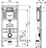 TECE profil WC-Modul mit Uni-Spülkasten, BH 1120mm, inkl. Anteprima dell’immagine prodotto 14