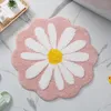 Růžová koupelnová předložka s květinovým vzorem, 60 x 60 Náhled obrázku produktu 1