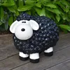 Großes Schaf 32 x   44 cm  Gartenfigur in Schwarz Produktbild-Vorschau 2