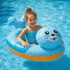 Aufblasbar Robbe Schwimmtier Schwimmboot L107xB76x40cm Produktbild-Vorschau 1
