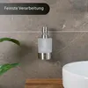 Dolvhin Seifenspender Wandmontage ohne Bohren | Milchglas Produktbild-Vorschau 2