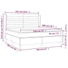 Boxspringbett mit Matratze Dunkelgrau 160x200 cm Stoff Produktbild-Vorschau 6