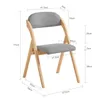 SoBuy Chaise pliante en bois rembourrée Lot de 4 Chaise de Voir les images du produit 5