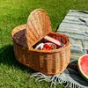 Creative Home Grote Rieten Mand, 45 x 30 x 38cm, Natuurlijk Productafbeelding-voorbeeld 2