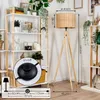 Dello Stehlampe aus Holz/Rattan in Naturfarben Produktbild-Vorschau 4