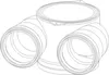 POLOPLAST Deckendose POLO-KWL DN 125/2x75, 1 Stk. Produktbild-Vorschau 4