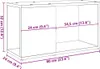 PUEAZU TV-Schrank Altholz-Optik 60x24x32 cm Holzwerkstoff - Produktbild-Vorschau 10