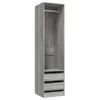 Kleiderschrank mit Schubladen Grau Sonoma 50x50x200 cm Produktbild-Vorschau 1