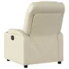 vidaXL Fauteuil relax électrique Crème similicuir Voir les images du produit 5