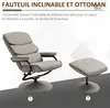 A recliner chair and ottoman are displayed on a light gray and white background. Produktbild-Vorschau