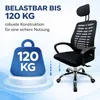 Bürostuhl KRIS, ergonomischer Drehstuhl, Mesh-Rückenlehne, Produktbild-Vorschau 6