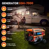 Extralink EX.30714 motor-generator 7000 W 25 L Benzin Sort Náhled obrázku produktu 7
