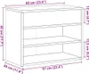vidaXL Lavice na boty Artisan dub 60x30x45 cm Materiál na Náhled obrázku produktu 7