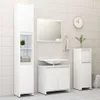 vidaXL Armoire de salle de bain blanc brillant 60x33x61 cm Voir les images du produit 11